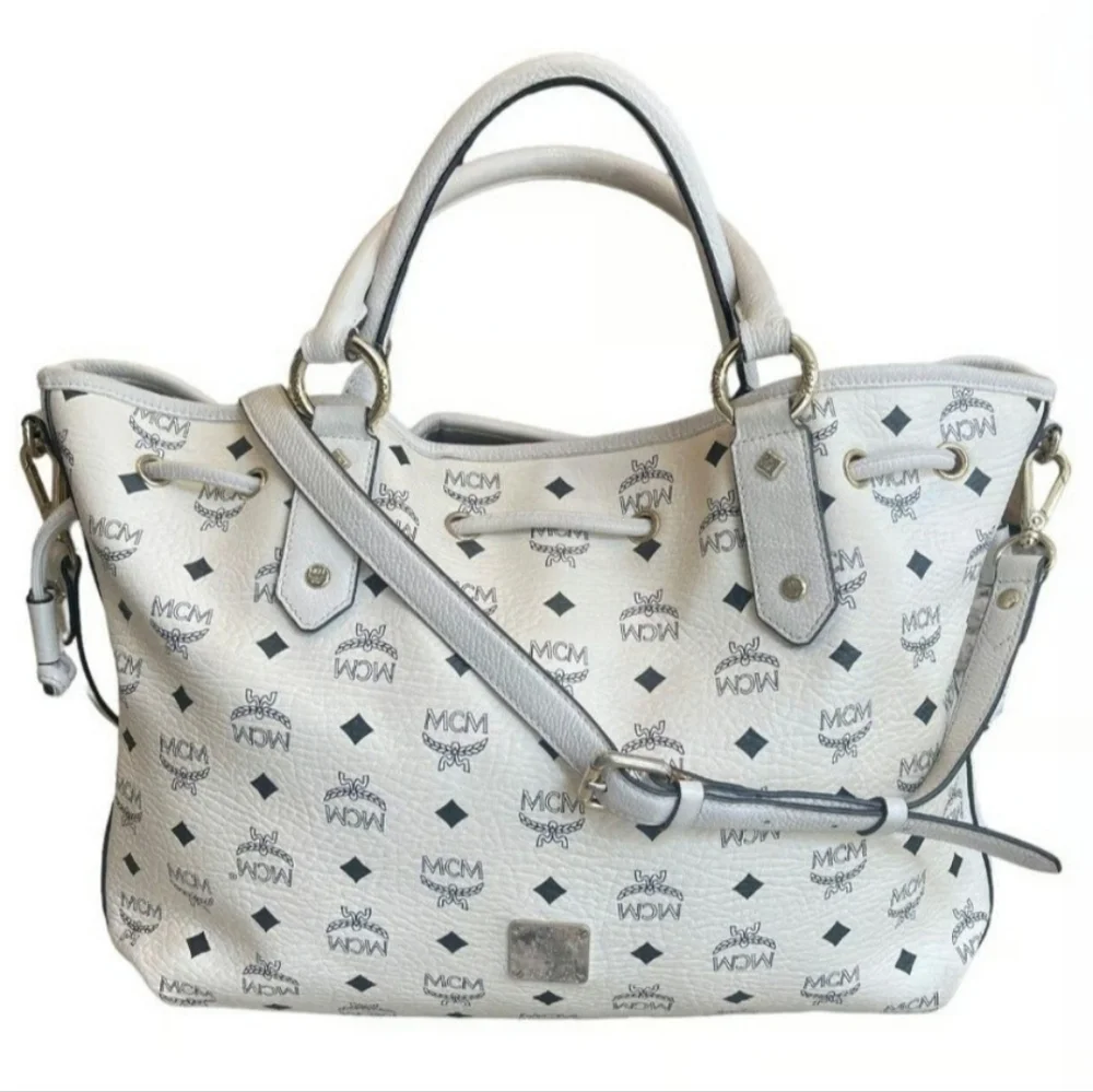 MCM White Leather Bag - Picture 2 of 16